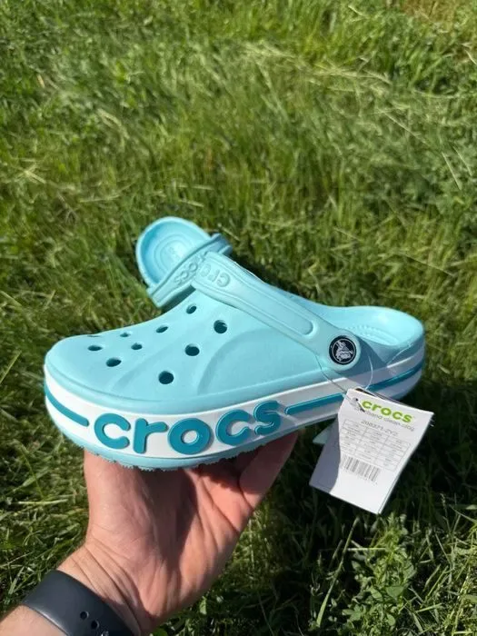 Крокси бірюзові жіночі кроксы женские crocs bayaband 36-45 розмір — фото 8