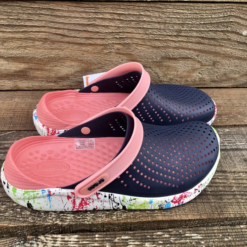 Крокси Лайт Райд Crocs Lite Ride Клякси — фото 3
