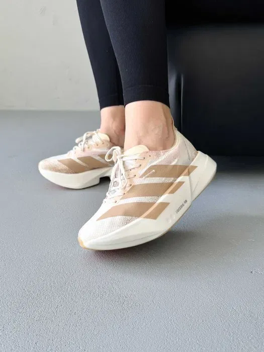 Кросівки Adidas Adizero EVO SL Beige/White premium | Кроссовки Адидас жіночі — фото 2