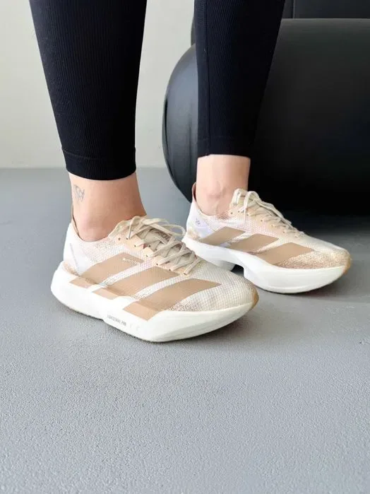 Кросівки Adidas Adizero EVO SL Beige/White premium | Кроссовки Адидас жіночі — фото 6