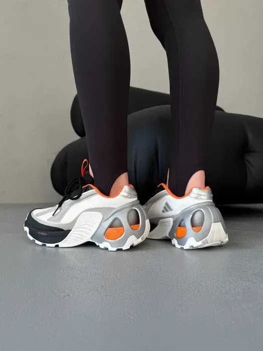 Кросівки Adidas Edge Runner White/Black/Orange premium | Кроссовки Адидас жіночі чоловічі — фото 3
