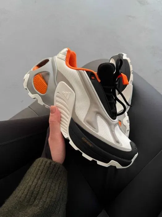 Кросівки Adidas Edge Runner White/Black/Orange premium | Кроссовки Адидас жіночі чоловічі — фото 7