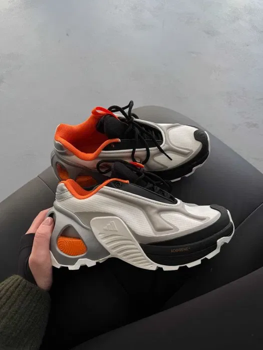 Кросівки Adidas Edge Runner White/Black/Orange premium | Кроссовки Адидас жіночі чоловічі — фото 8