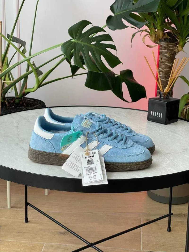 Кросівки Adidas Handball Spezial Light Blue premium | Кроссовки Адидас жіночі чоловічі — фото 3