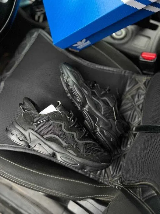 Кросівки Adidas Ozweego Adiprene Triple Black premium | Кроссовки Адидас чоловічі жіночі — фото 2
