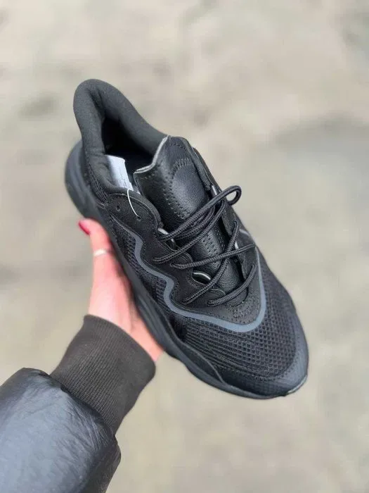 Кросівки Adidas Ozweego Adiprene Triple Black premium | Кроссовки Адидас чоловічі жіночі — фото 3