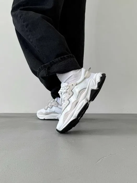 Кросівки Adidas Ozweego White/Beige premium | Кроссовки Адидас жіночі чоловічі — фото 3