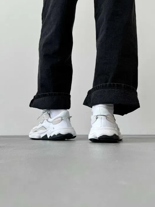 Кросівки Adidas Ozweego White/Beige premium | Кроссовки Адидас жіночі чоловічі — фото 4