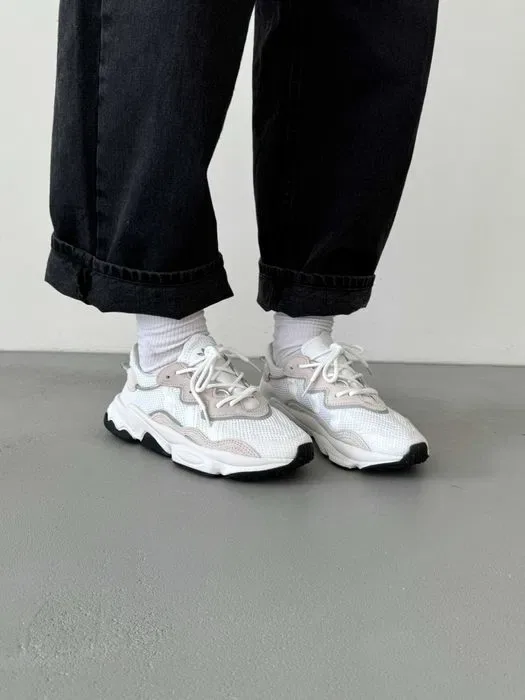 Кросівки Adidas Ozweego White/Beige premium | Кроссовки Адидас жіночі чоловічі — фото 5