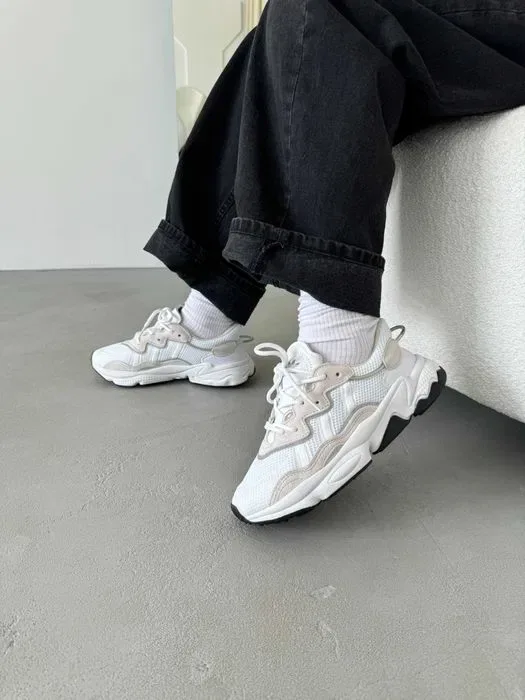 Кросівки Adidas Ozweego White/Beige premium | Кроссовки Адидас жіночі чоловічі — фото 6