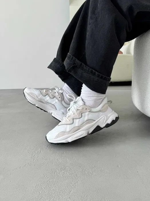 Кросівки Adidas Ozweego White/Beige premium | Кроссовки Адидас жіночі чоловічі — фото 7