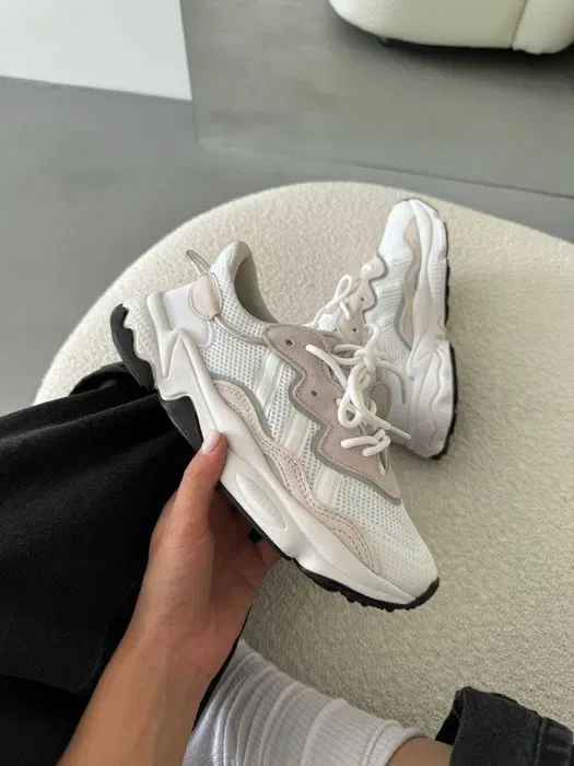 Кросівки Adidas Ozweego White/Beige premium | Кроссовки Адидас жіночі чоловічі — фото 8