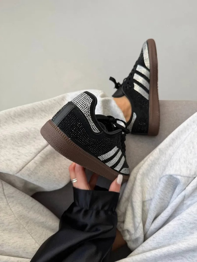 Кросівки Adidas Samba Black premium | Кроссовки Адидас жіночі — фото 4