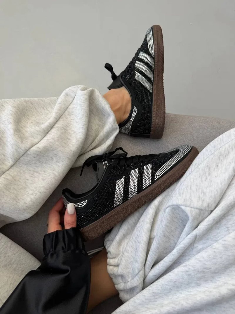 Кросівки Adidas Samba Black premium | Кроссовки Адидас жіночі — фото 5