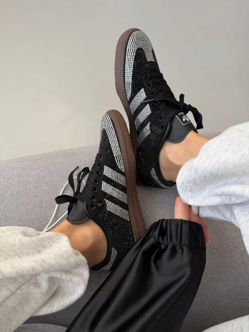 Кросівки Adidas Samba Black premium | Кроссовки Адидас жіночі — фото 8