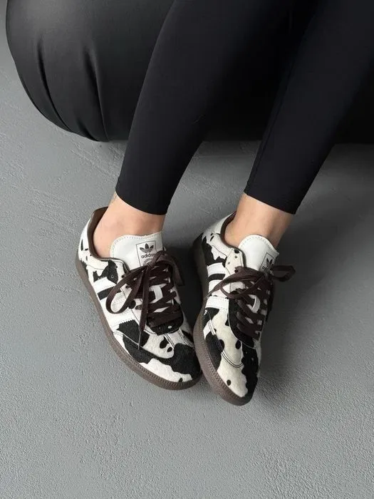 Кросівки Adidas Samba OG Cow Print premium | Кроссовки Адидас жіночі чоловічі — фото 4