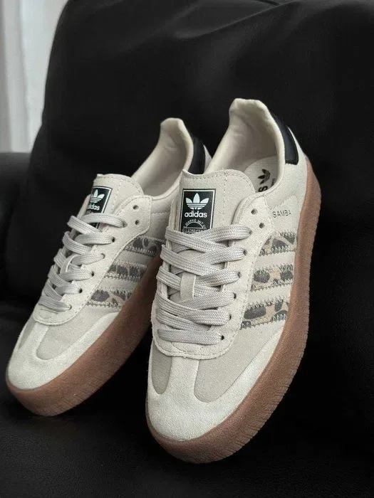Кросівки Adidas Samba Platform Leopard premium | Кроссовки Адидас жіночі — фото 2