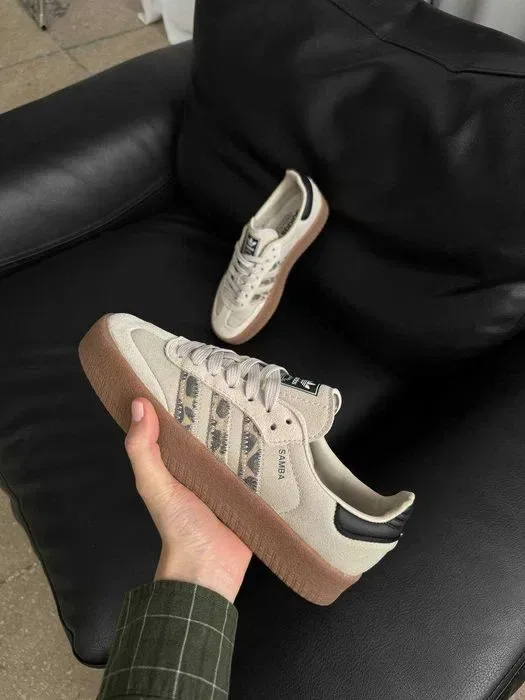 Кросівки Adidas Samba Platform Leopard premium | Кроссовки Адидас жіночі — фото 3
