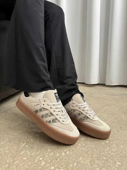 Кросівки Adidas Samba Platform Leopard premium | Кроссовки Адидас жіночі — фото 8