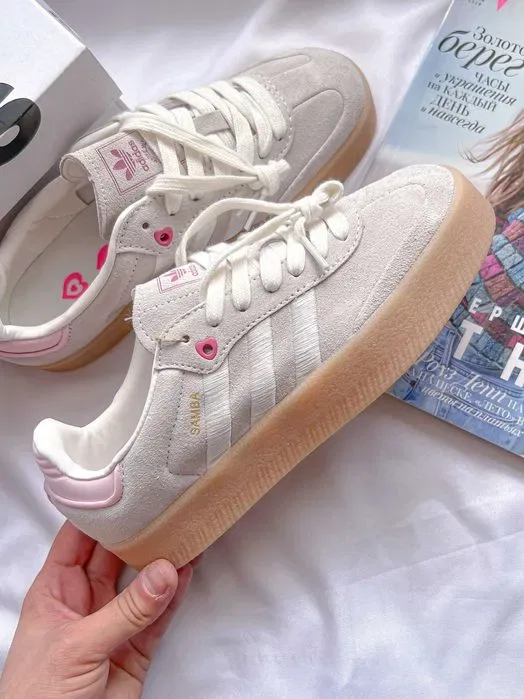Кросівки Adidas Samba Platform Valentines Day premium | Кроссовки Адидас жіночі — фото 6