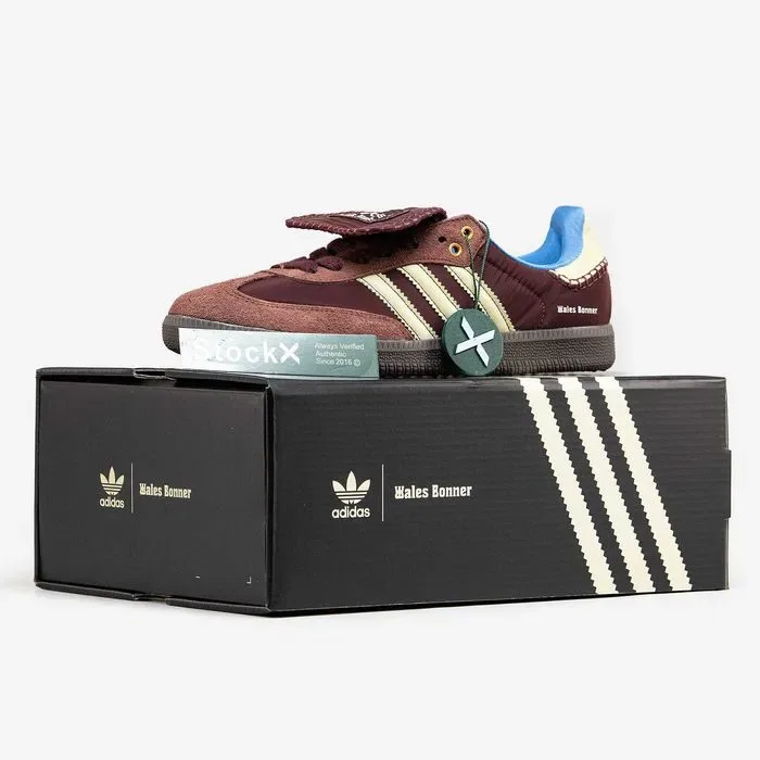 Кросівки Adidas Samba x Wales Bonner Brown premium | Кроссовки Адидас жіночі чоловічі — фото 8