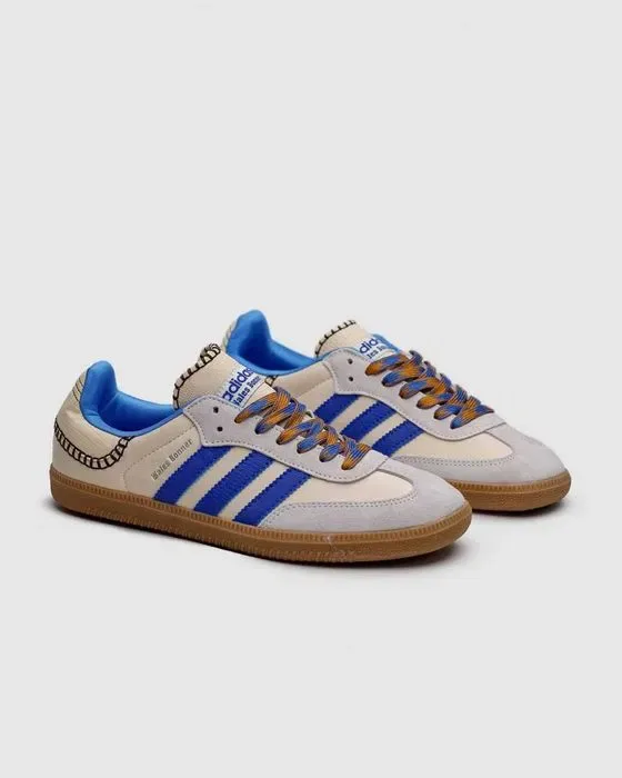 Кросівки Adidas Samba x Wales Bonner Clasy Royal Blue premium | Кроссовки Адидас жіночі — фото 4
