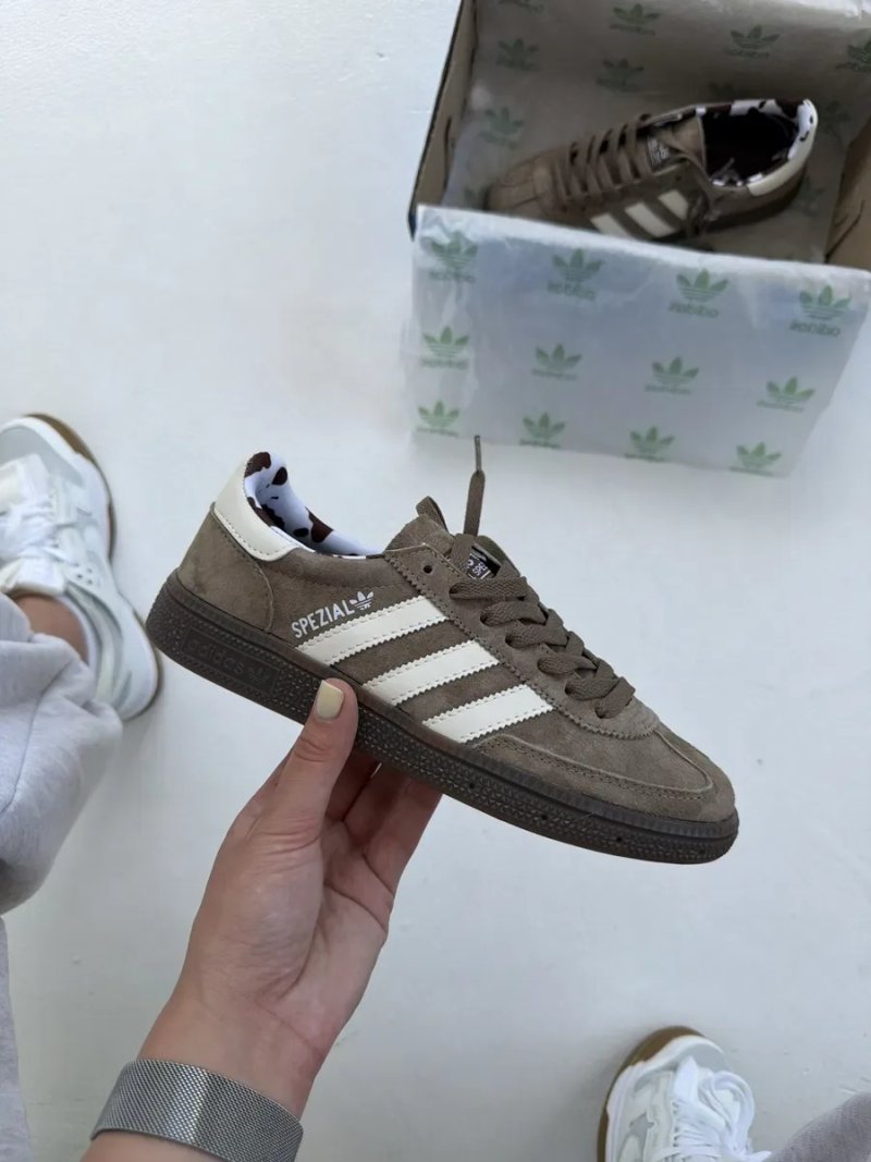 Кросівки Adidas Spezial Brown Cow Print жіночі кросівки адідас спеціал адідас спешл кеди — фото 3