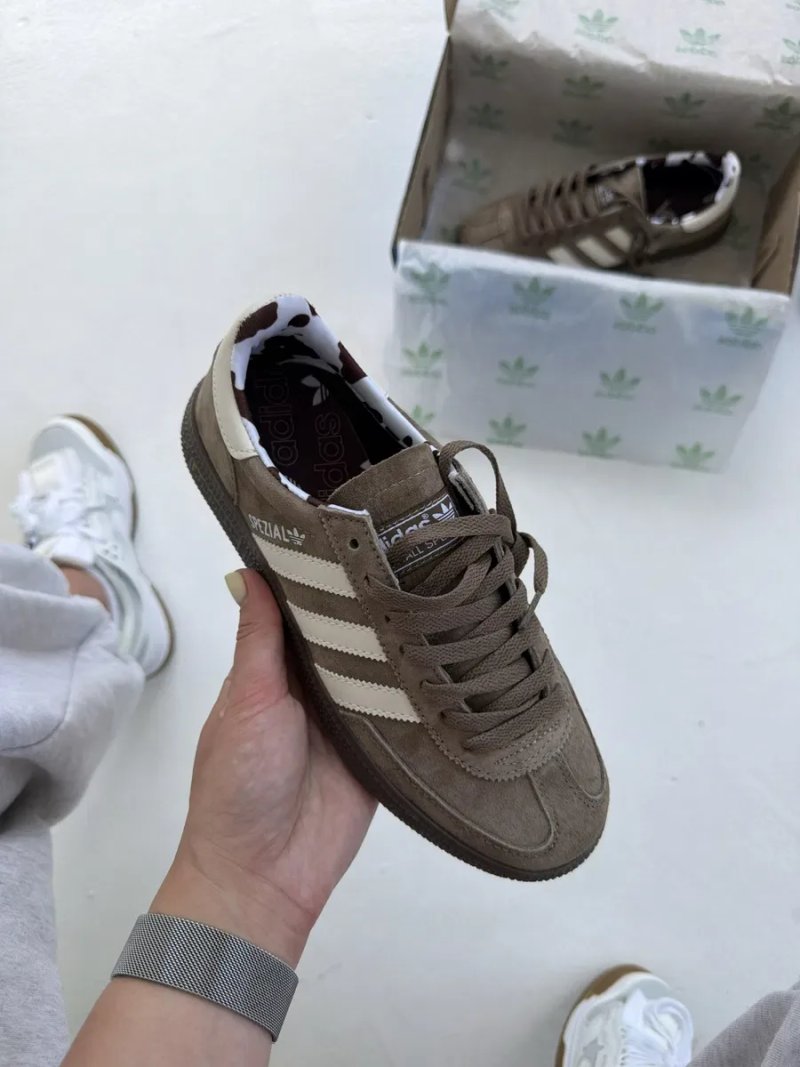 Кросівки Adidas Spezial Brown Cow Print жіночі кросівки адідас спеціал адідас спешл кеди — фото 4