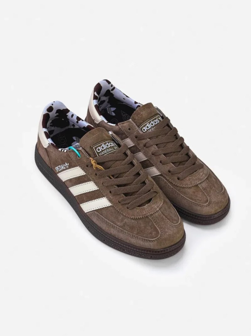 Кросівки Adidas Spezial Brown Cow Print жіночі кросівки адідас спеціал адідас спешл кеди — фото 7