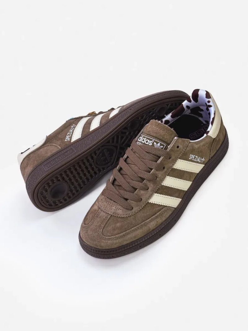 Кросівки Adidas Spezial Brown Cow Print жіночі кросівки адідас спеціал адідас спешл кеди — фото 8