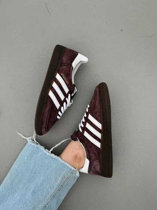 Кросівки Adidas Spezial Brown/White premium | Кроссовки Адидас жіночі чоловічі — фото 2