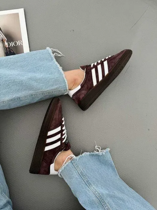 Кросівки Adidas Spezial Brown/White premium | Кроссовки Адидас жіночі чоловічі — фото 6