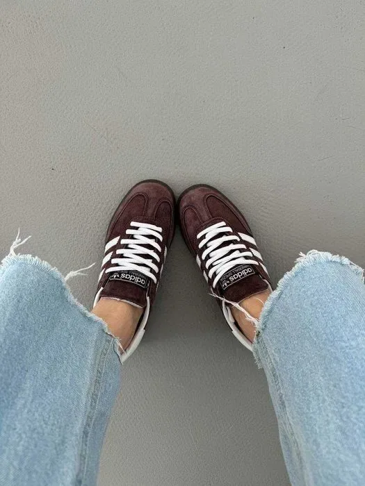 Кросівки Adidas Spezial Brown/White premium | Кроссовки Адидас жіночі чоловічі — фото 7
