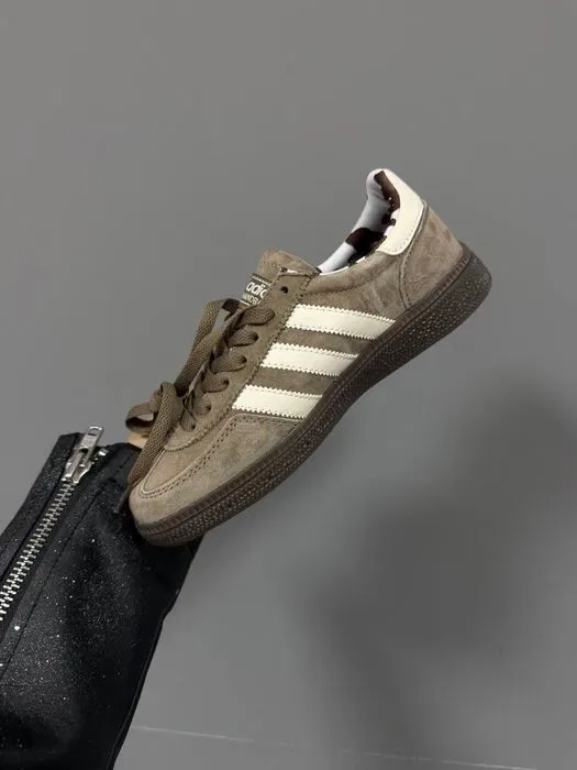 Кросівки Adidas Spezial Grey/Beige premium | Кроссовки Адидас жіночі чоловічі — фото 4