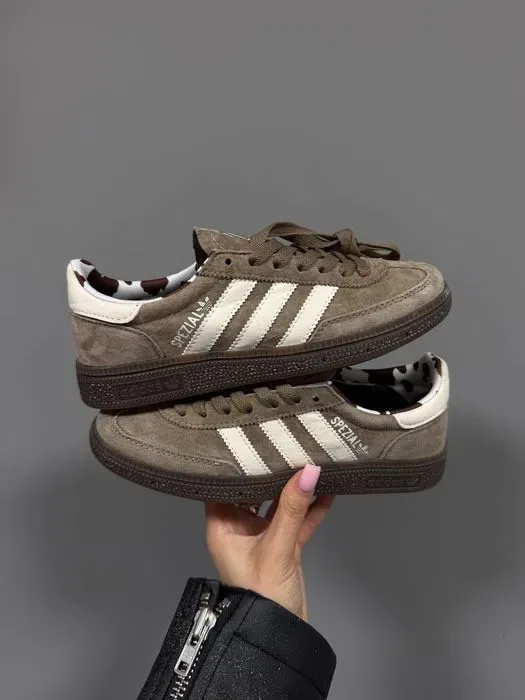 Кросівки Adidas Spezial Grey/Beige premium | Кроссовки Адидас жіночі чоловічі — фото 8