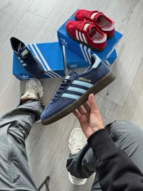 Кросівки Adidas Spezial Hanball Double Blue premium i95 | Кроссовки Адидас жіночі чоловічі