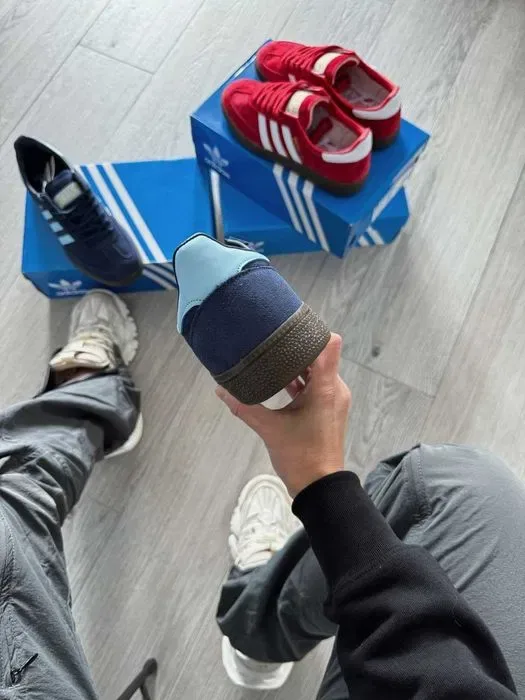 Кросівки Adidas Spezial Hanball Double Blue premium i95 | Кроссовки Адидас жіночі чоловічі — фото 3
