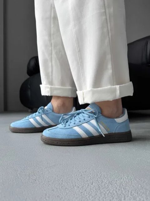 Кросівки Adidas Spezial Handball Blue - White premium | Кроссовки Адидас жіночі чоловічі