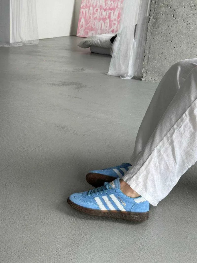 Кросівки Adidas Spezial Handball Blue White premium u2 | Кроссовки Адидас чоловічі жіночі — фото 4