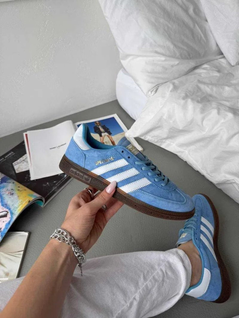 Кросівки Adidas Spezial Handball Blue White premium u2 | Кроссовки Адидас чоловічі жіночі — фото 6