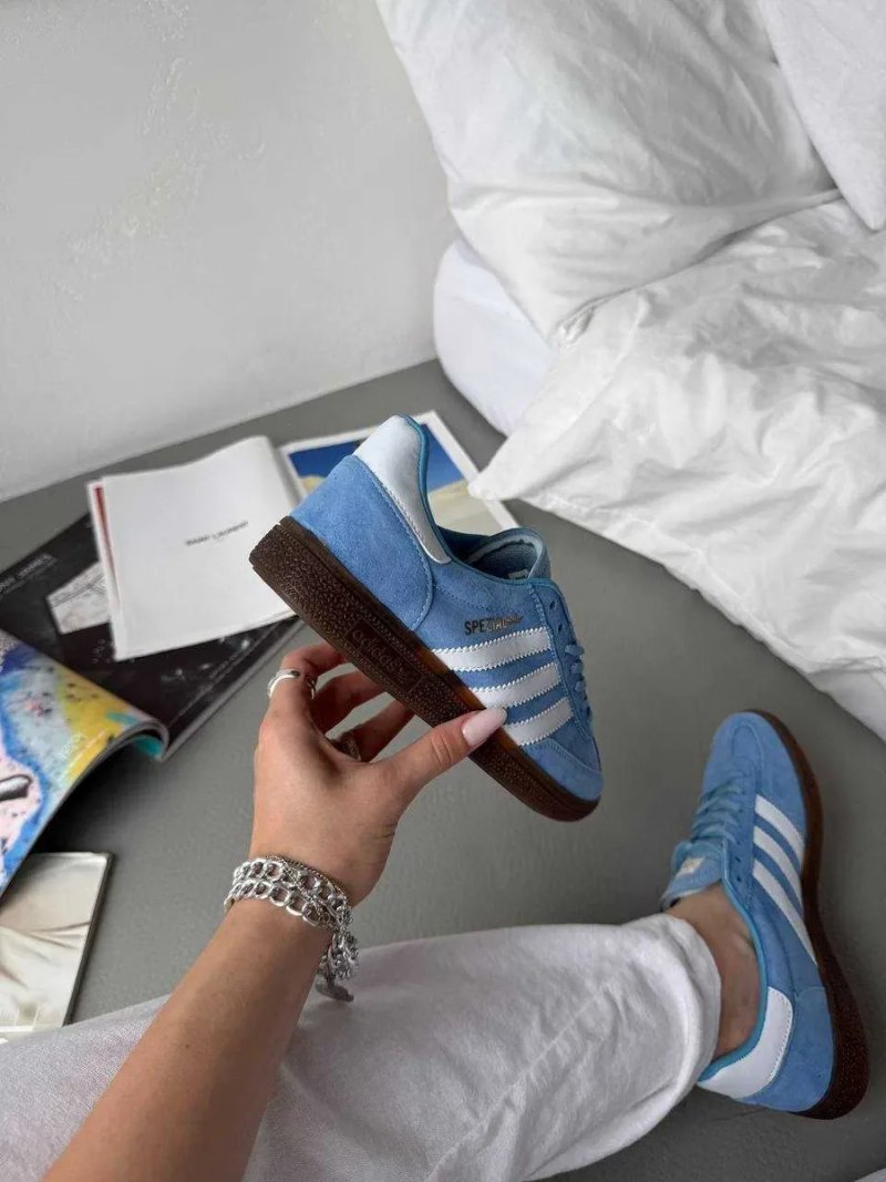 Кросівки Adidas Spezial Handball Blue White premium u2 | Кроссовки Адидас чоловічі жіночі — фото 7