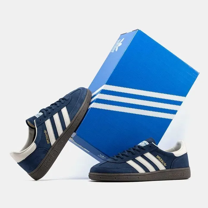 Кросівки Adidas Spezial Navy - White premium | Кроссовки Адидас чоловічі жіночі — фото 8