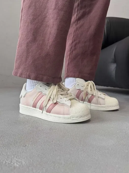 Кросівки Adidas Superstar Cappuccino premium | Кроссовки Адидас жіночі — фото 3