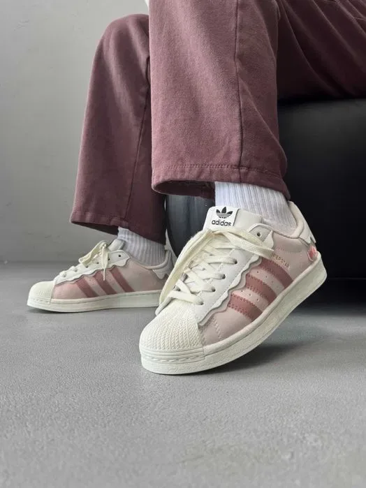 Кросівки Adidas Superstar Cappuccino premium | Кроссовки Адидас жіночі — фото 4