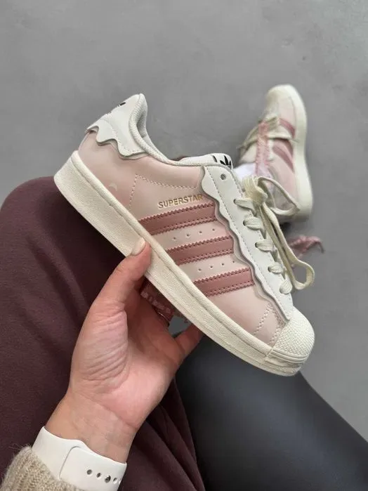 Кросівки Adidas Superstar Cappuccino premium | Кроссовки Адидас жіночі — фото 7