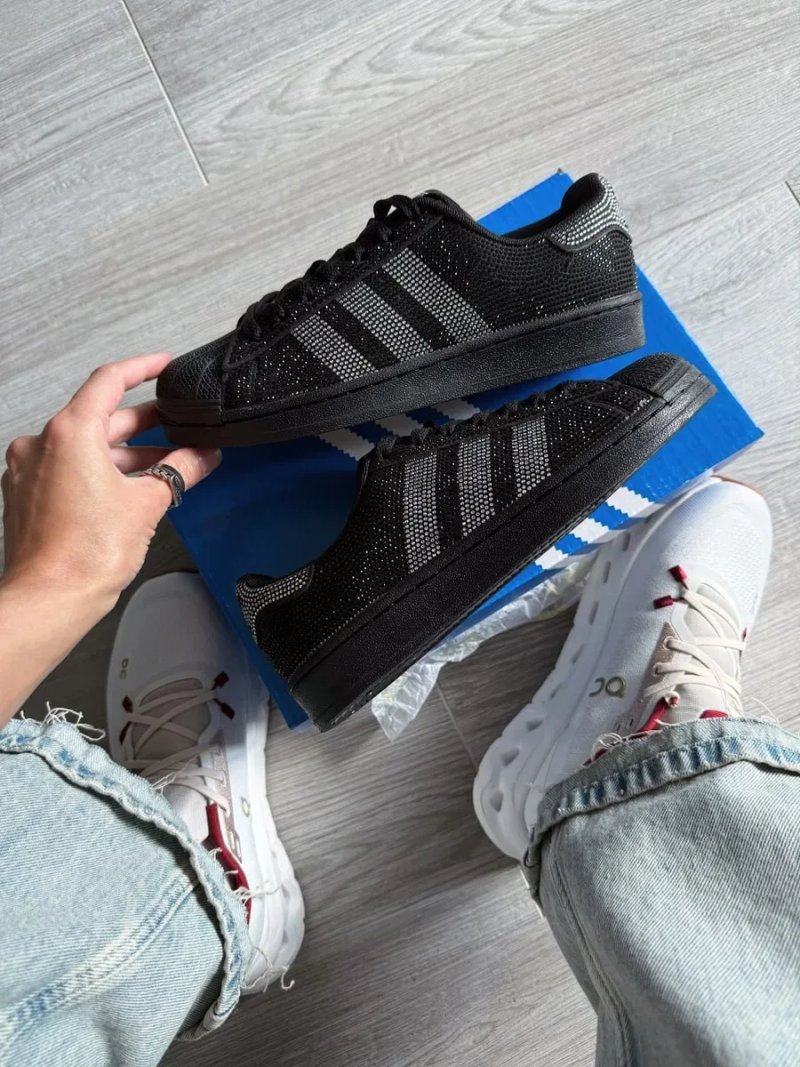 Кросівки Adidas Superstar II Rhinestone premium | Кроссовки Адидас жіночі — фото 2