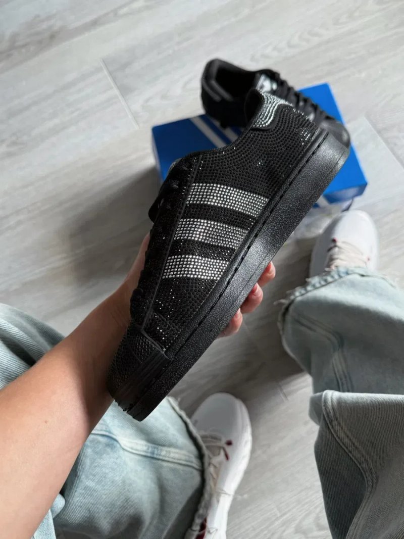Кросівки Adidas Superstar II Rhinestone premium | Кроссовки Адидас жіночі — фото 4