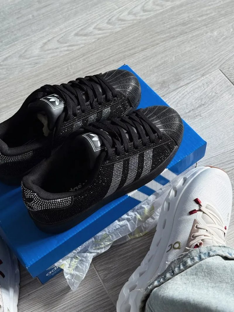 Кросівки Adidas Superstar II Rhinestone premium | Кроссовки Адидас жіночі — фото 5