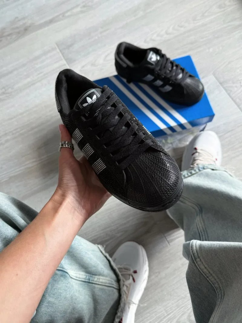 Кросівки Adidas Superstar II Rhinestone premium | Кроссовки Адидас жіночі — фото 6
