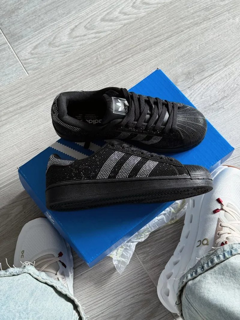 Кросівки Adidas Superstar II Rhinestone premium | Кроссовки Адидас жіночі — фото 7